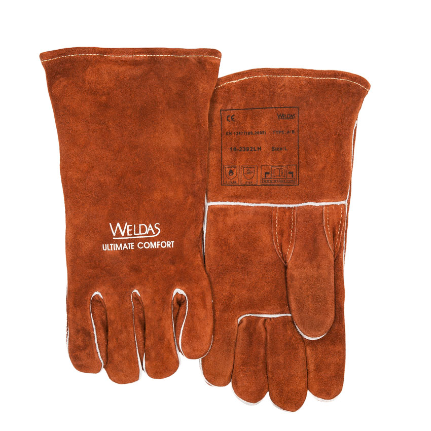 WELDAS MIG/MAG-Schweißerhandschuh braun Gr.XL