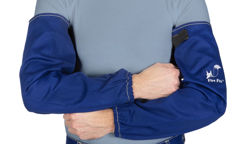 Weldas Schweißer Armschoner Fire Fox blau